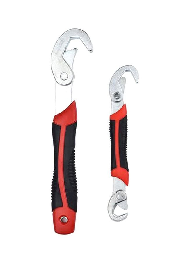 Generic 2-Piece Universal Wrench Set Red/Black/Silver  - Image 1