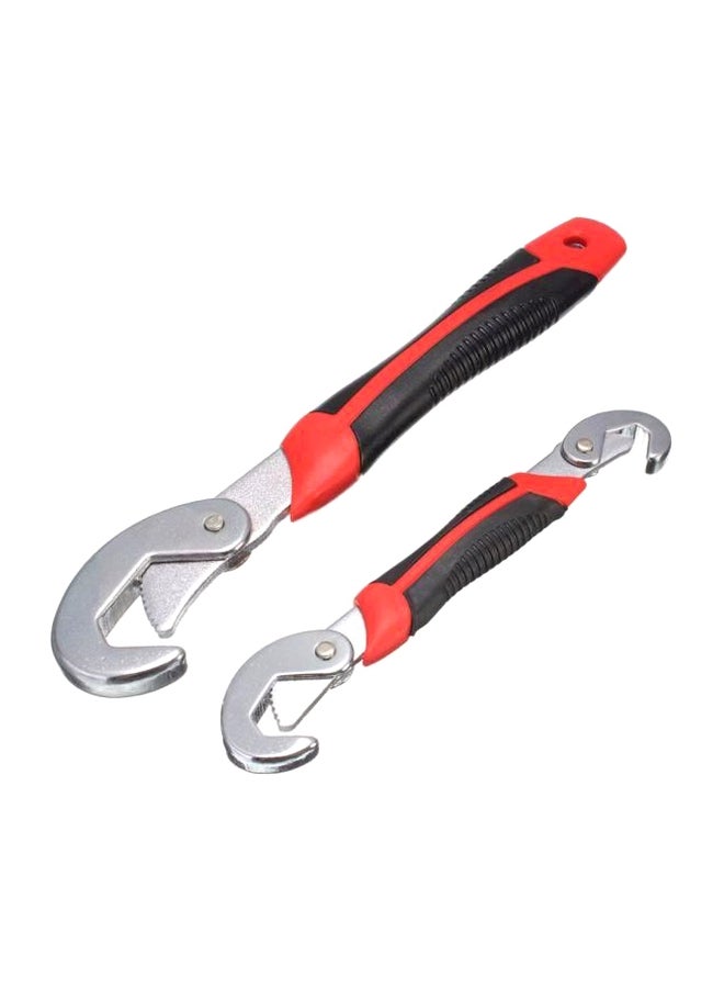 2-Piece Snap'N Grip Wrench Set Red/Black/Silver - Image 1