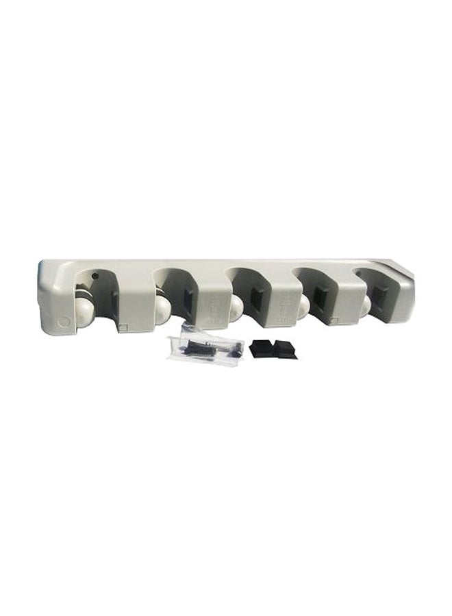 Wall Mount Mop Holder Grey 27x7.2x6.5cm - Image 1