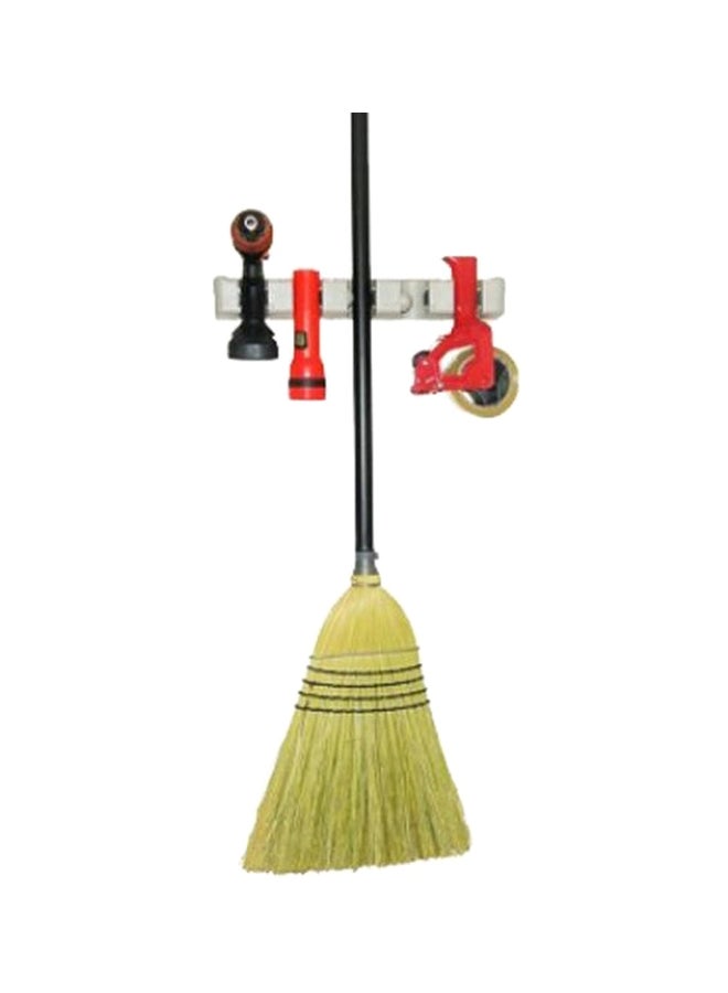 Wall Mount Mop Holder Grey 27x7.2x6.5cm - Image 2