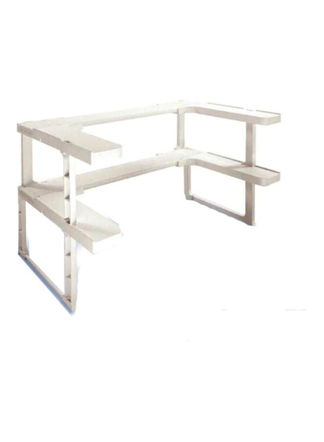 رف توابل لامع أبيض