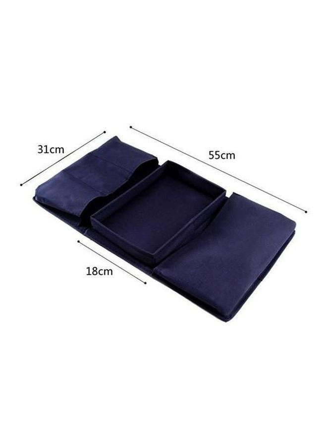 6-Pocket Sofa Armrest Organizer With Armrest Tray Black 31cm - Image 3