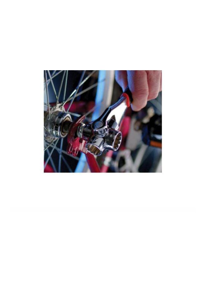 Multifunctional Wrench Tool Silver/Black/Red  - Image 4