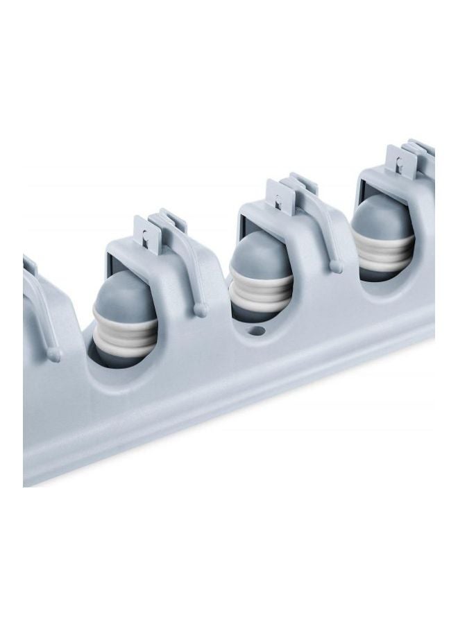 Generic Wall Mounted Mop Brush Organizer Grey 33x7cm  - Image 3