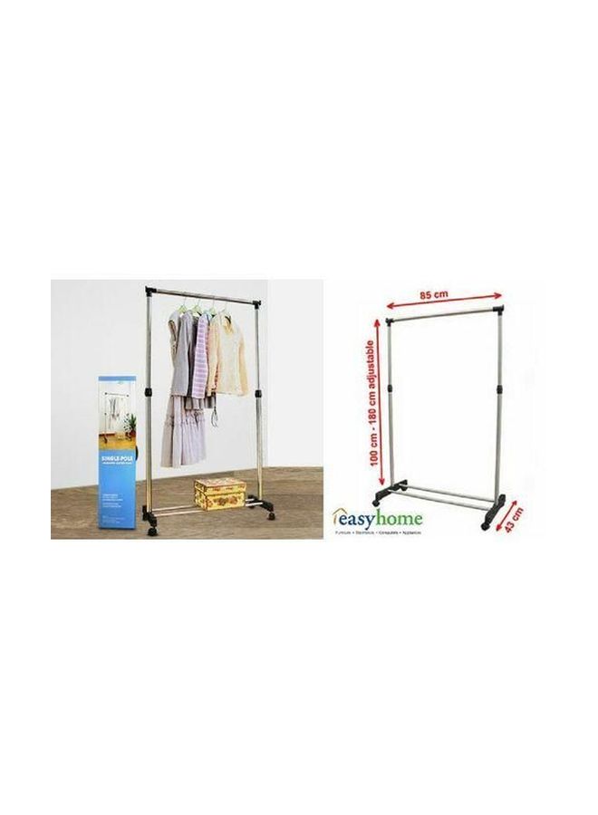 Adjustable Stand Clothes Rack Black/Silver