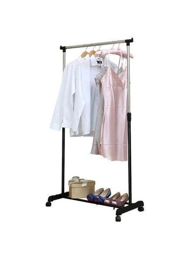 Adjustable Stand Clothes Rack Black/Silver