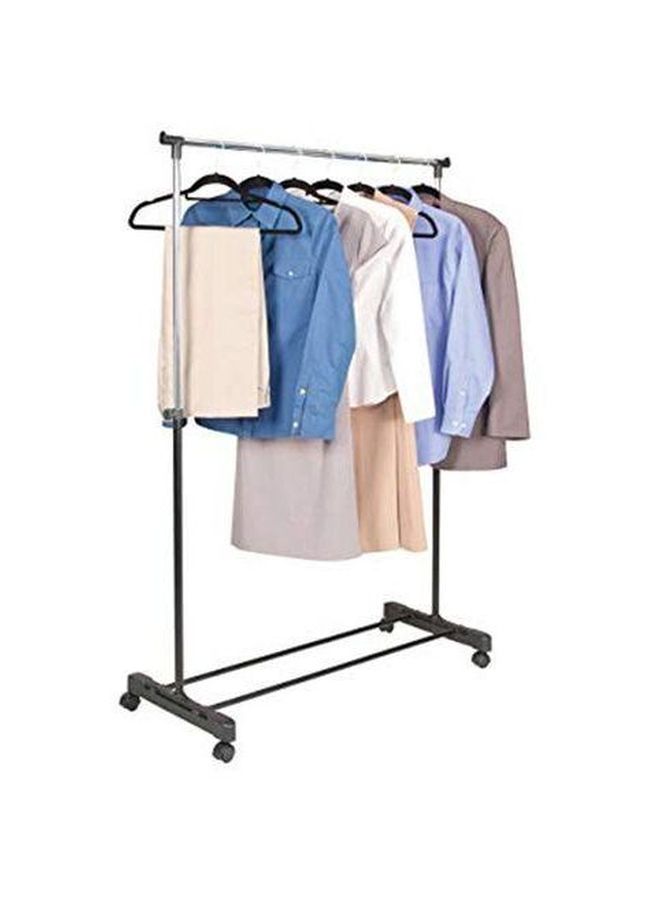 Adjustable Stand Clothes Rack Black/Silver
