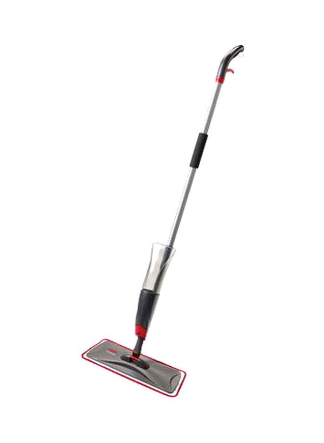 Microfiber Spray Mop Black/Red 6.25x5.75x54.5inch - Image 1