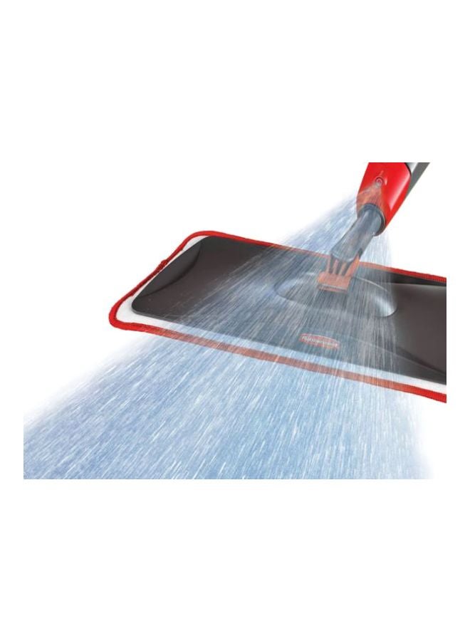 Microfiber Spray Mop Black/Red 6.25x5.75x54.5inch - Image 2