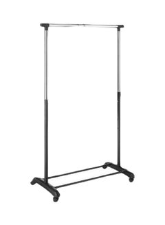 Vogue Telescopic Clothes Rack Silver/Black 75x45x80cm  - Image 1