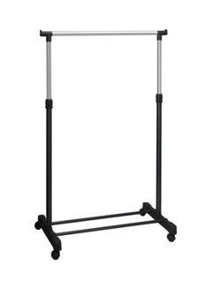 Vogue Telescopic Clothes Rack Silver/Black 75x45x80cm  - Image 2