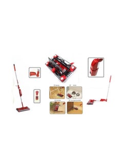 Swivel Cordless Cleaning Sweeper Red/White  - Image 3