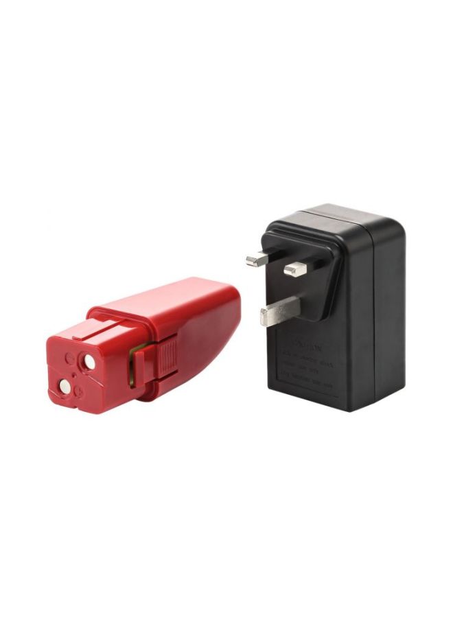Cordless Rechargeable Swivel Sweeper Red/Grey
