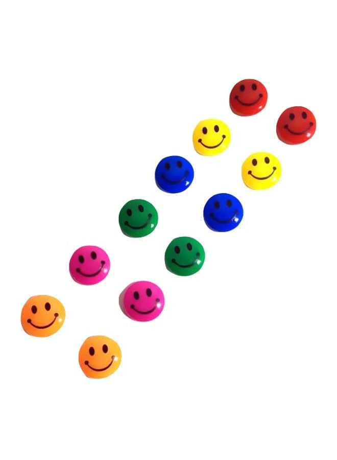 12-Piece Emoji Magnetic Button - Image 1