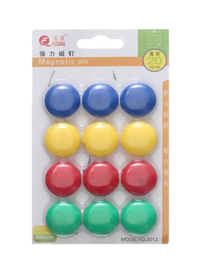 12-Piece Magnetic Button Fq2012