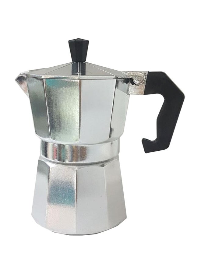 ماكينة صنع الإسبريسو توضع فوق الموقد أسود/ فضي - Image 3