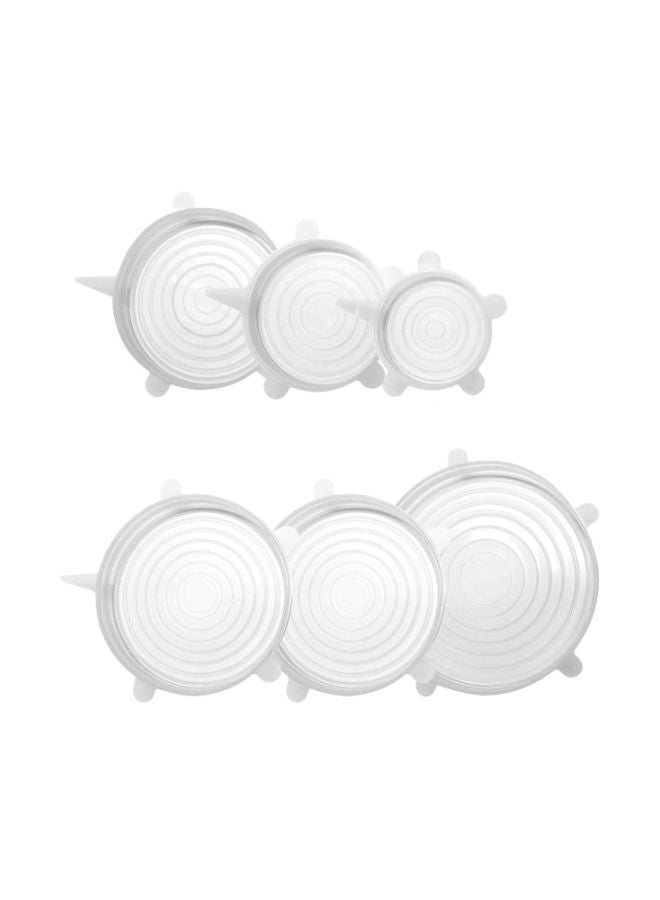 Generic 6-Piece Silicone Stretch Lids 2724711265715 Grey  - Image 1