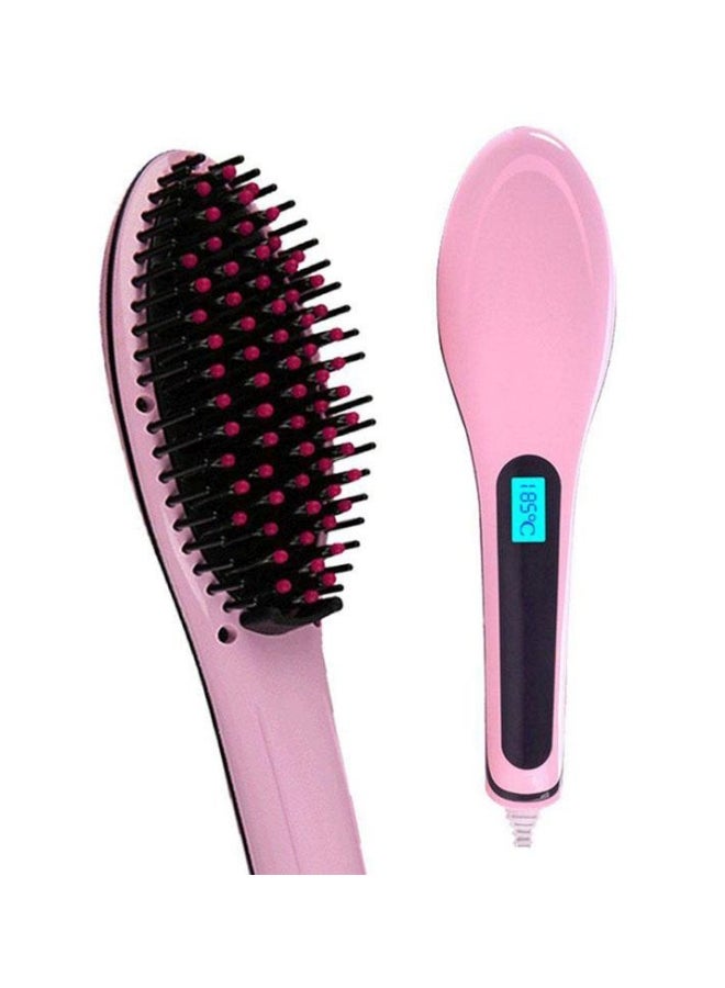 FAST Hair Straightener Brush Pink/Black - Image 2