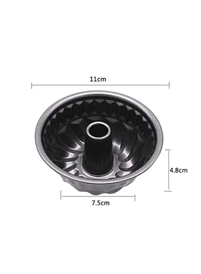 ماركة غير محددة - قالب كيك شيفون غير لاصق على شكل مدخنة رمادي 11x7.5x4.8Ø³Ù†ØªÙŠÙ…ØªØ± - Image 1