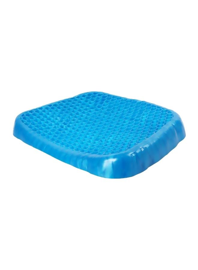 Silicone Gel Honeycomb Shaped Chair Pad Blue  - Image 1