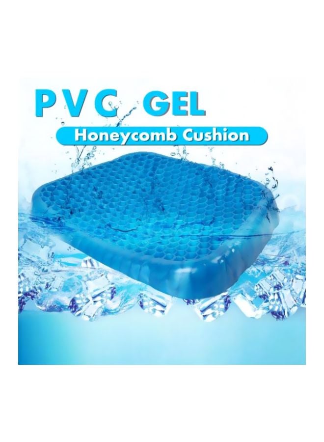 Silicone Gel Honeycomb Shaped Chair Pad Blue  - Image 5