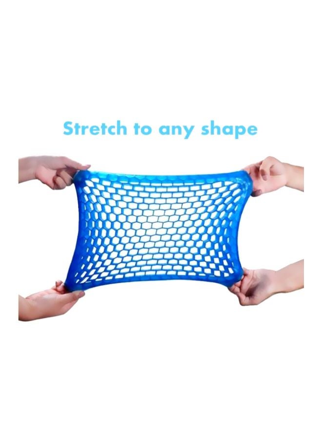 Silicone Gel Honeycomb Shaped Chair Pad Blue  - Image 3