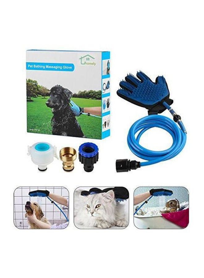 قفاز للاستحمام والتدليك أسود/أزرق - Image 3