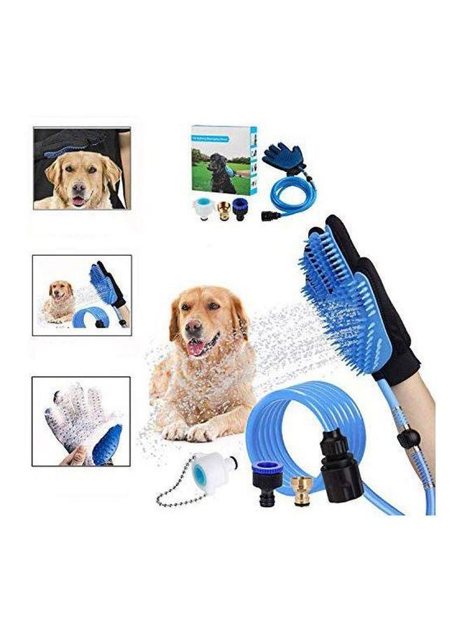 قفاز للاستحمام والتدليك أسود/أزرق - Image 2