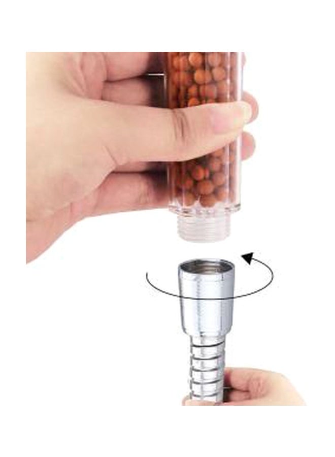 Generic - Shower Head With Filter Silver/Clear/Brown - Image 1