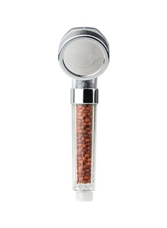 Shower Head With Filter Silver/Clear/Brown