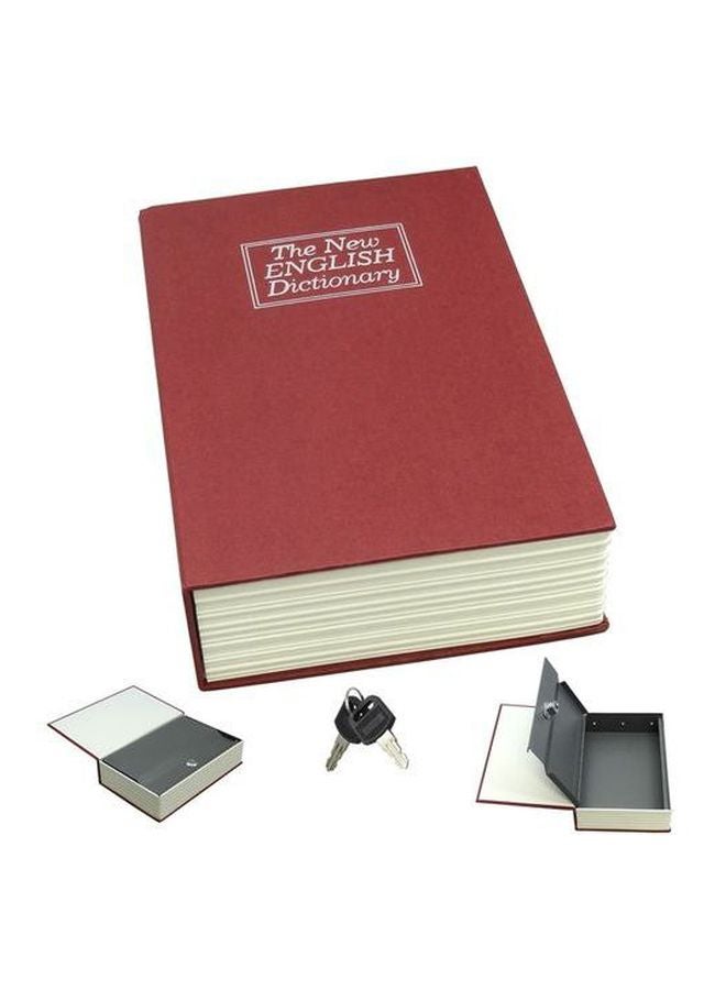 Safety Box With Key Red/Beige 24x15.5x55centimeter - Image 2