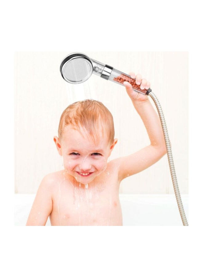 4-In-1 Shower Head Filter Clear/Brown/Silver L - Image 3