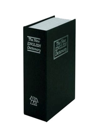 Book Safe With Lock Black/White - v1568360884/N29904896A_1