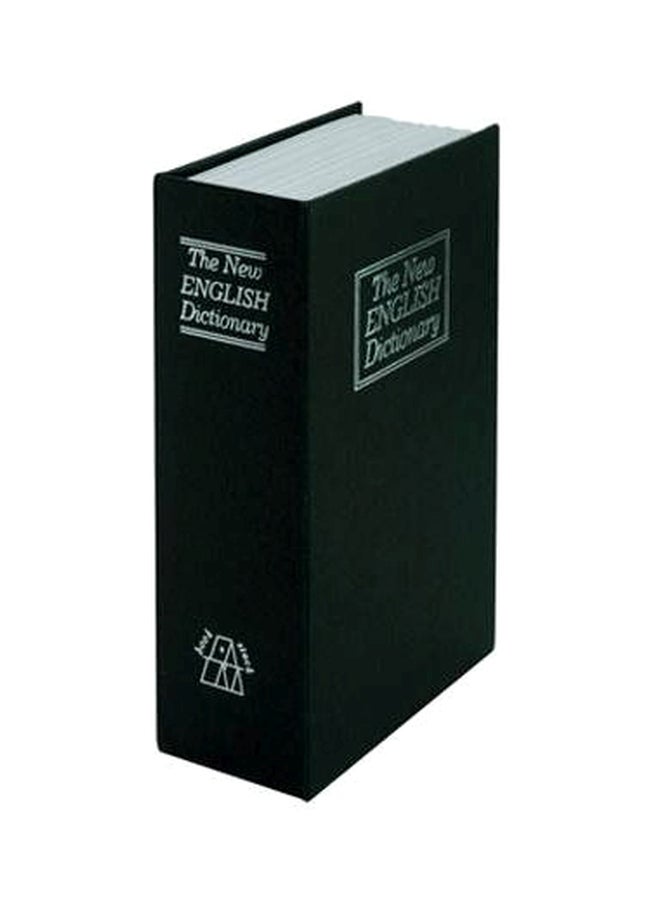 Book Safe With Lock Black/White