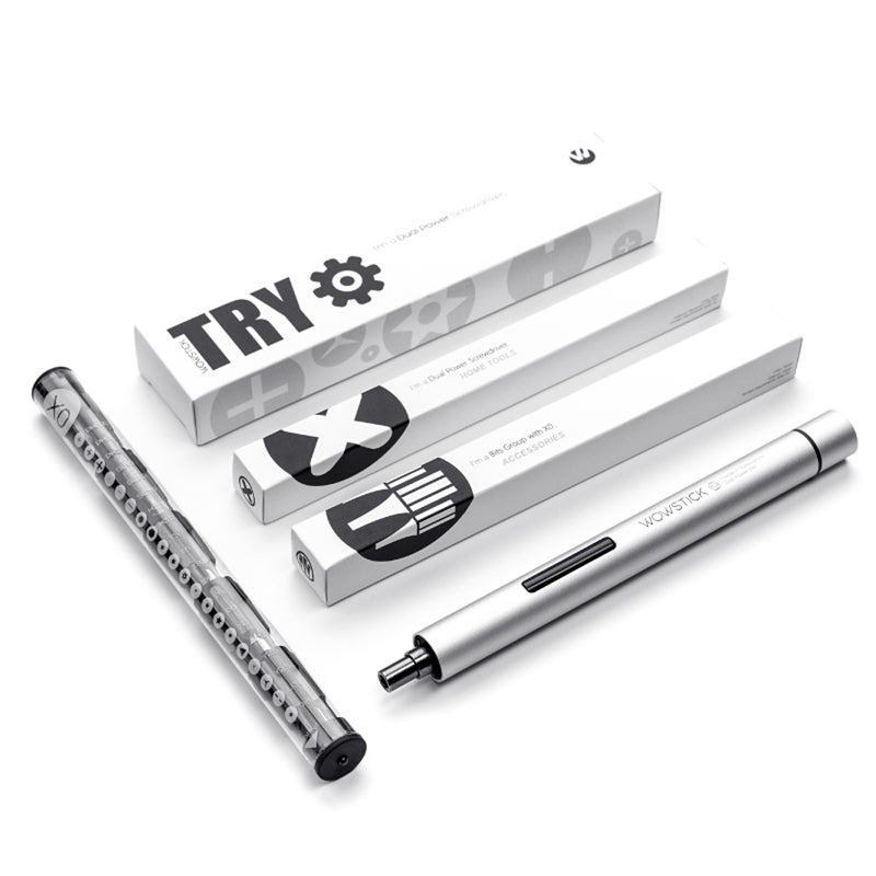 Generic Mini Portable Electric Screw Driver Kit With 20 Bits Silver  - Image 1