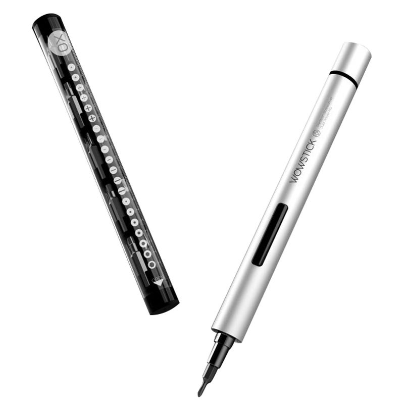 Generic Mini Portable Electric Screw Driver Kit With 20 Bits Silver  - Image 2