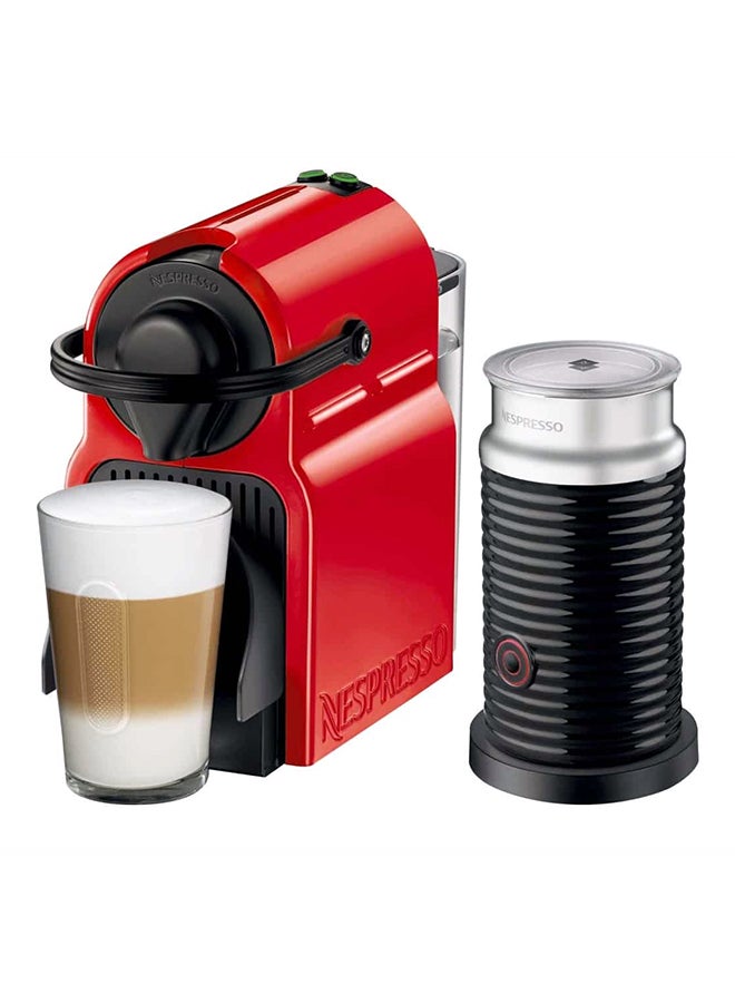 Nespresso Inissia Coffee Machine With Aeroccino Milk Frother 0.7 L 1200.0 W ACEUAE948341 Red/Black  - Image 2