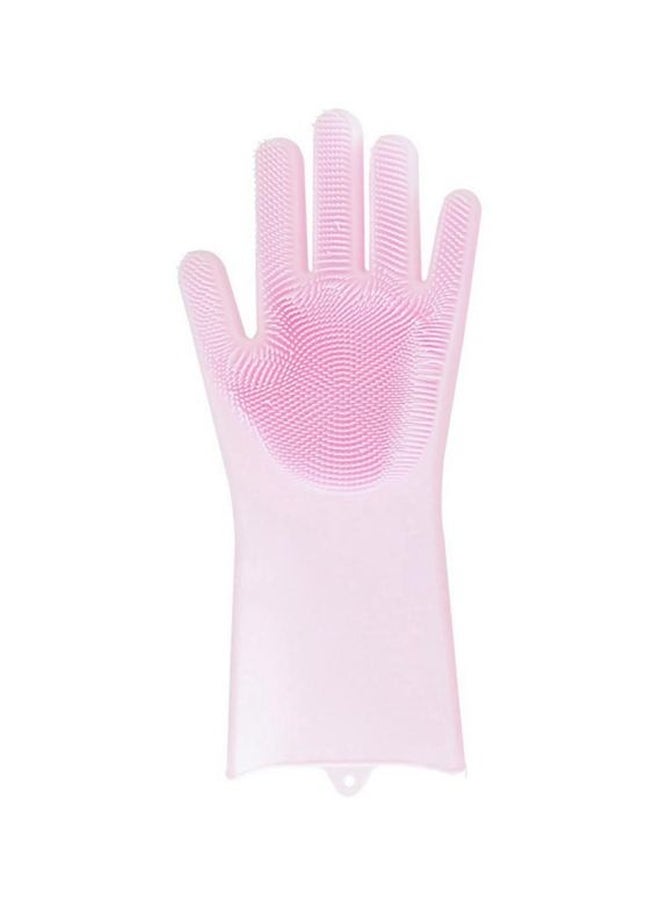 Generic Silicone Dishwashing Gloves Pink  - Image 2