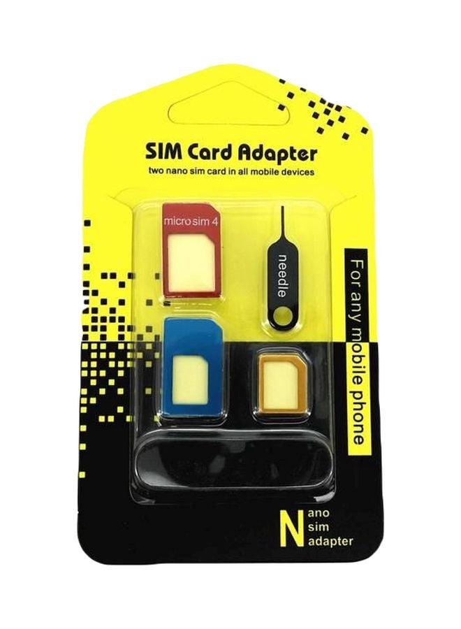 Nano SIM Card Adapter Kit Blue/Red/Black