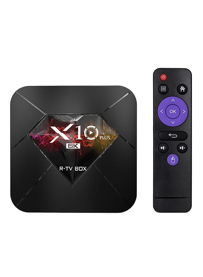 Generic - Android 9.0 Smart TV Box R-TV BOX X10 PLUS Black - Image 1