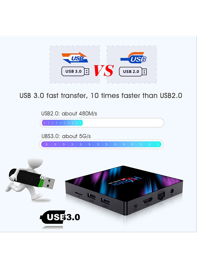 RK3318 Smart Android 9.0 TV Box H96 Max Multicolour
