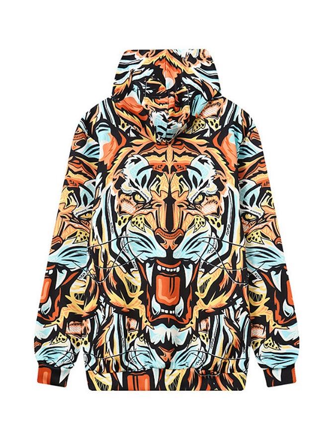 Fierce Tiger Hooded Sweatshirt Multicolour - Image 2
