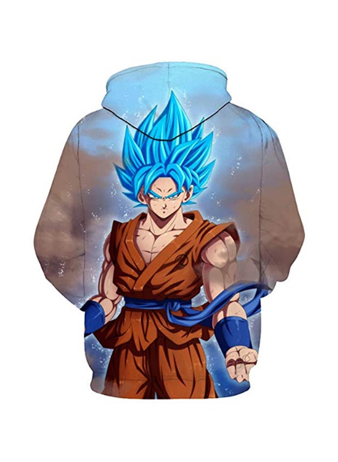 3D Dragon Ball Printed Hoodie Multicolour - Image 2