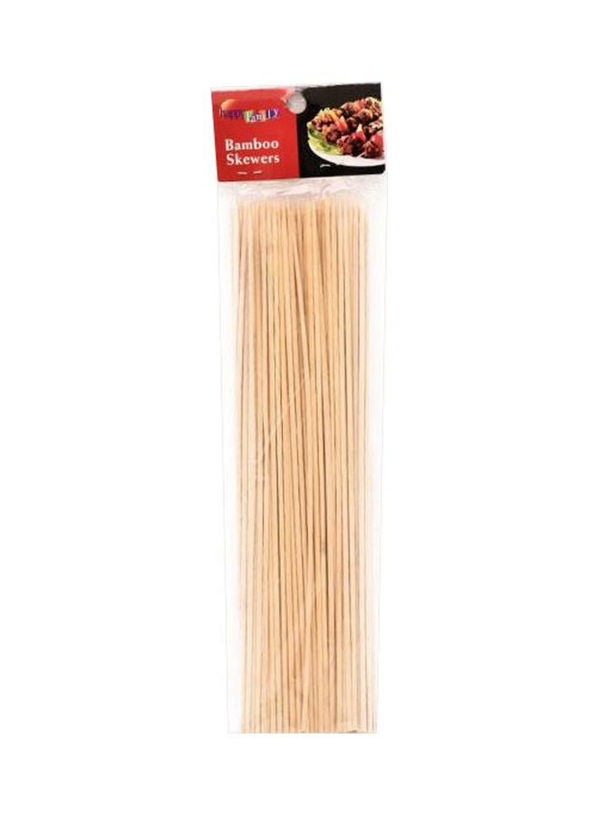 Generic BBQ Bamboo Skewers Beige 300mm 