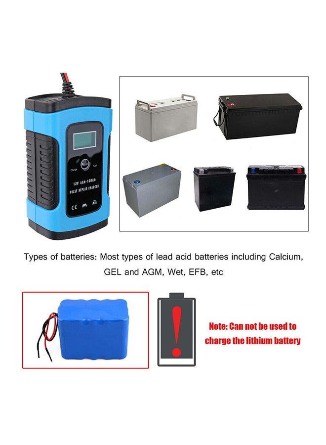 Generic Full Automatic Car Battery Charger For Car, Motorcycle With US Plug  - Image 3