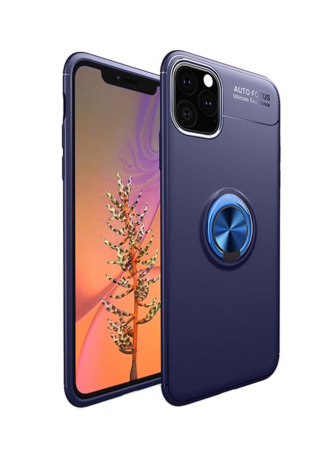 AUTO FOCUS Protective Case Cover With Ring Support For Apple iPhone 11 Pro Blue 