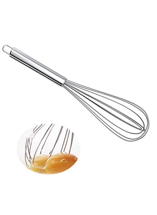 BITA 3-Piece Stainless Steel Egg Whisk Silver 8, 10, 12inch  - Image 3
