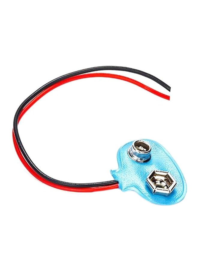 UHcom Clip-On Battery Snap Connector With Wire Blue/Black/Red - Image 1