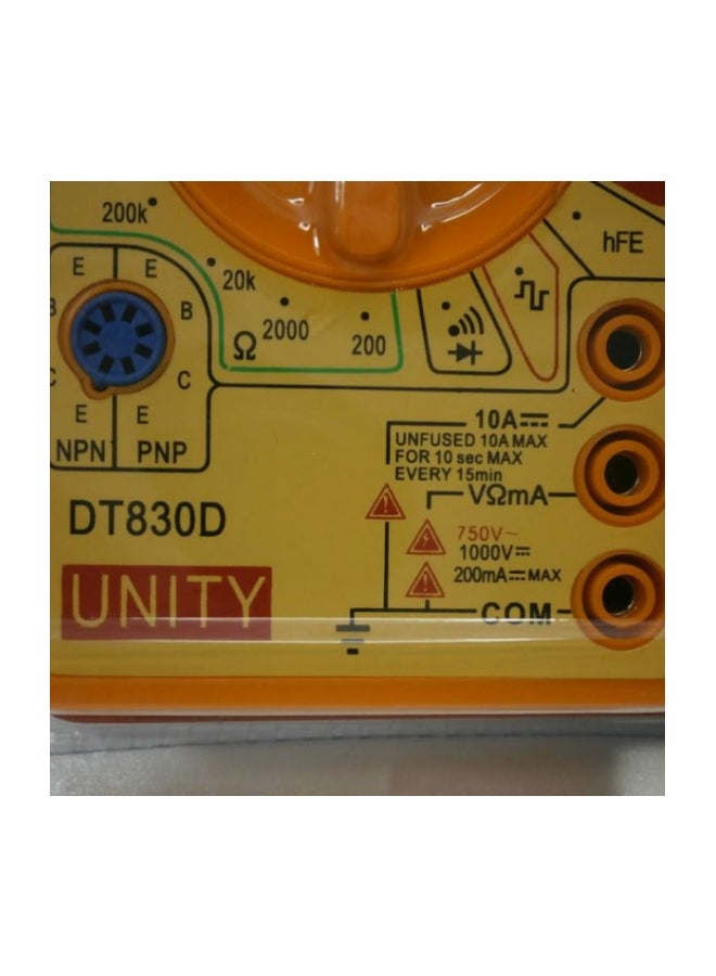 Avo Meter Digital Multimeter Yellow/Orange 70×126×28mm  - Image 3