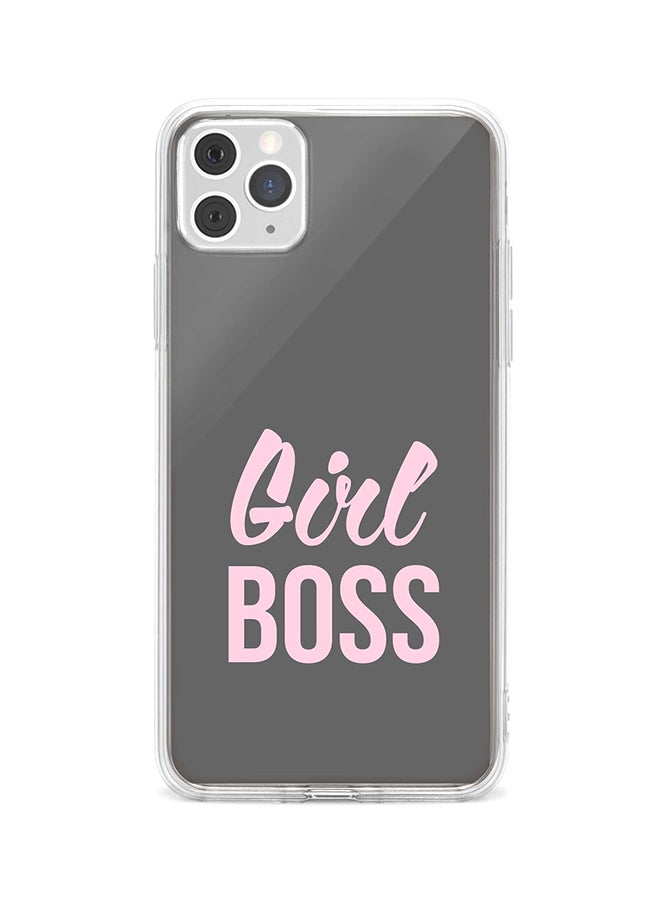 غطاء حماية واقٍ لهاتف أبل آيفون 11 برو ماكس غيرل بوس (باللون الرمادي)